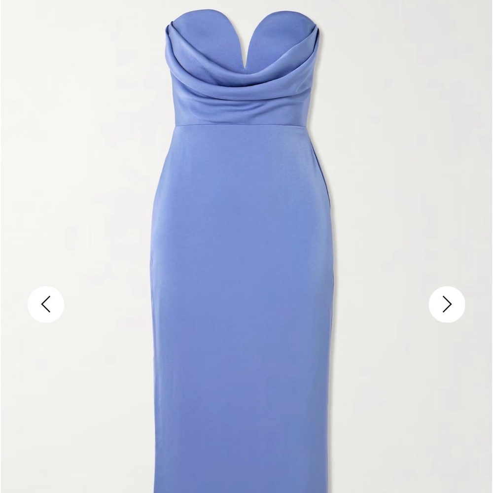 Alex Perry Strapless Dress in Light Blue